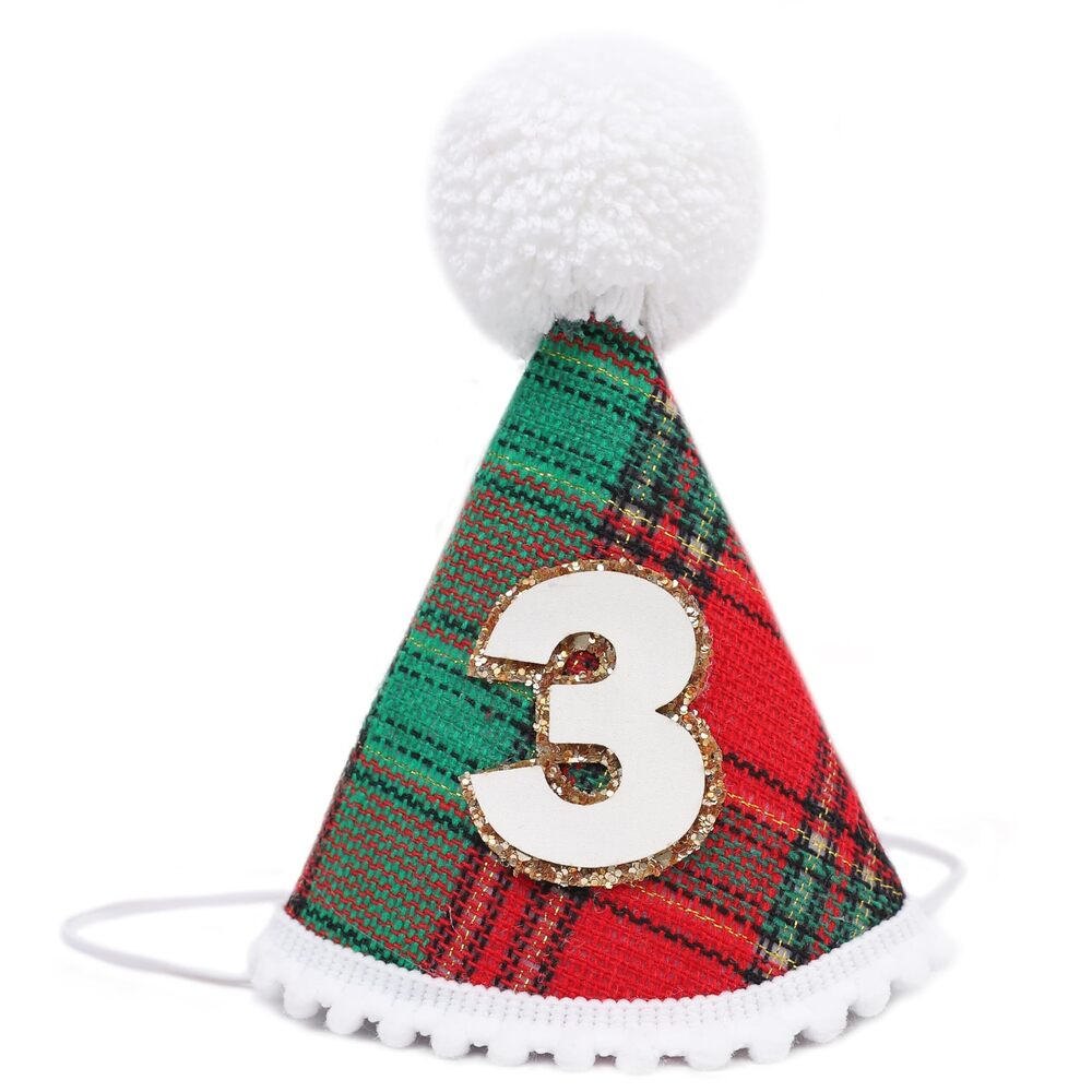 8706 Lumberjack 3rd Birthday Hat - Three Years Old Birthday Decorations